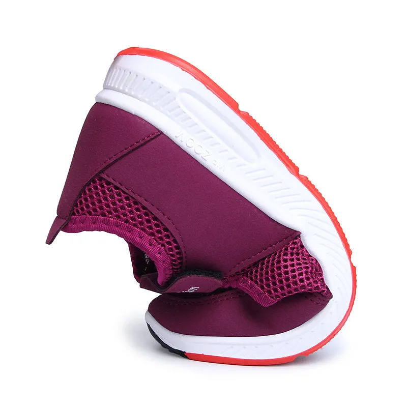 Women Outdoor Sports Walking Mesh Hook Loop Shoes