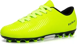 Women Soccer Cleats Lace-Up Turf Football Shoes Indoor Outdoor Low-Top Fustal Soccer Training