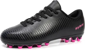 Women Soccer Cleats Lace-Up Turf Football Shoes Indoor Outdoor Low-Top Fustal Soccer Training