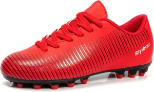 Women Soccer Cleats Lace-Up Turf Football Shoes Indoor Outdoor Low-Top Fustal Soccer Training