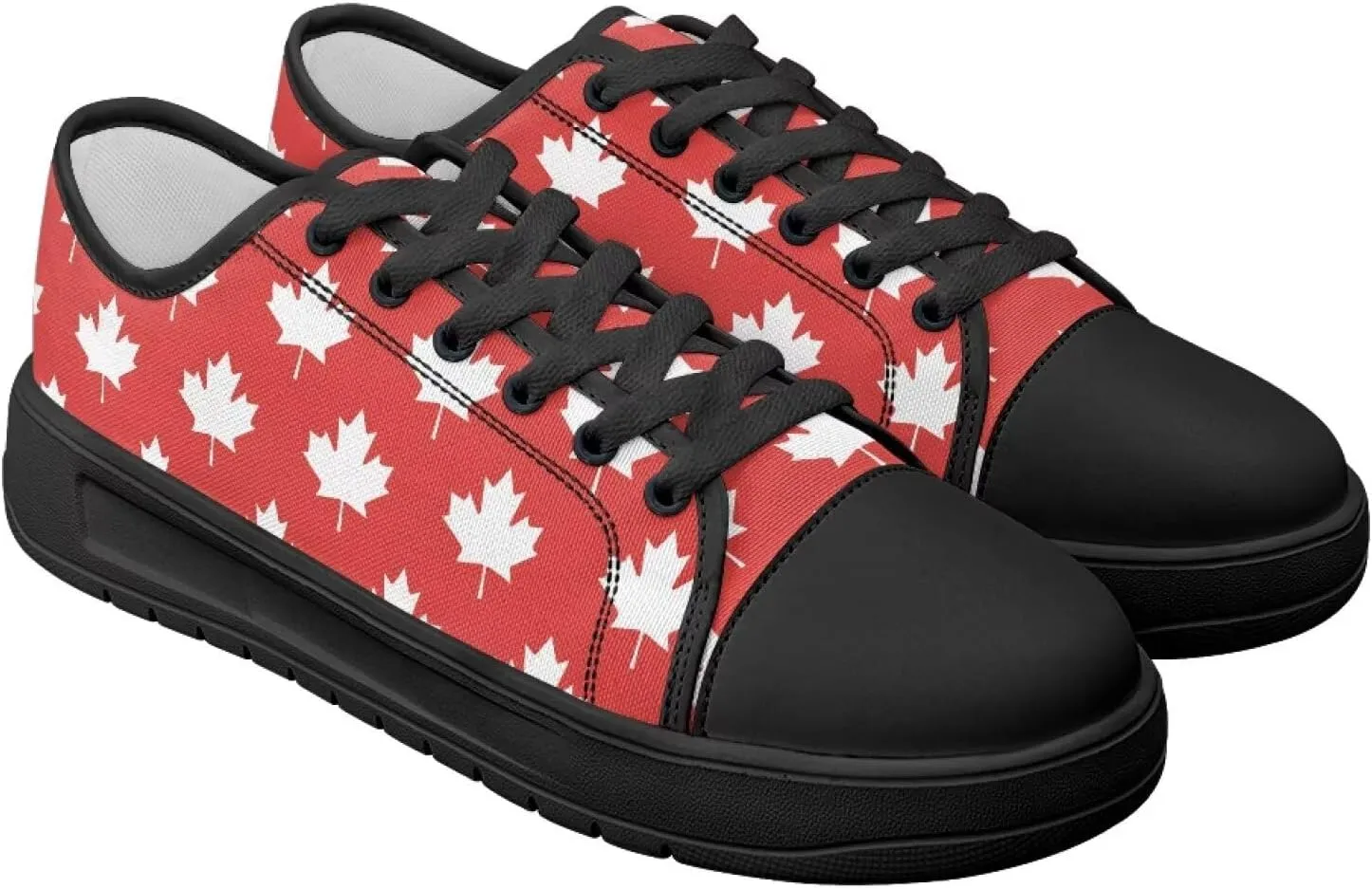 Womens Classic Canvas Casual Shoes Breathable Soft Everyday Versatile Canvas Sneakers for Work Travel Size 6-13.5 Black Sole