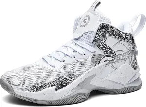 Women's Lace Up Basketball Shoes Breathable Non Slip Outdoor Fashion Sneakers Arch Support Walking Shoes Athletic Training Sport Shoes Tennis Shoes for Women