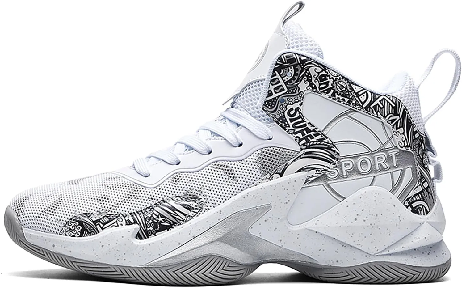 Women's Lace Up Basketball Shoes Breathable Non Slip Outdoor Fashion Sneakers Arch Support Walking Shoes Athletic Training Sport Shoes Tennis Shoes for Women