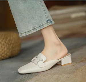 Women's Real Soft Leather Slippers