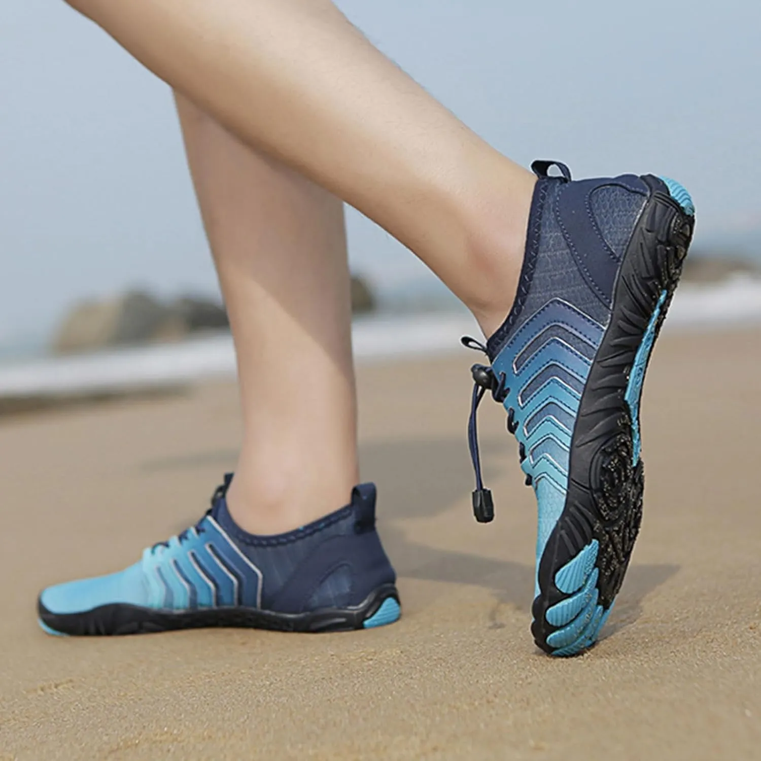 Women's Trail Running Barefoot Shoes Breathable Non-Slip Athletic Footwear Wide Toe Minimalist Sneakers Quick Drying Water Shoes Pro Healthy Hiking Footwear Beach Swim Surfing Diving Boating Shoe