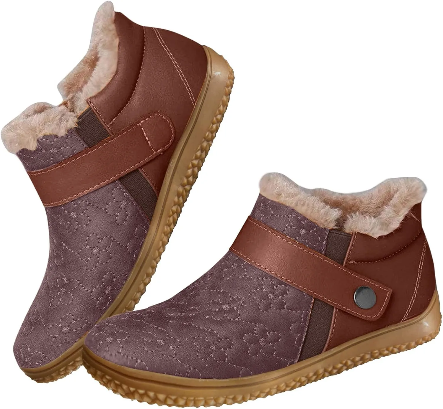 Womens Waterproof Winter Boots with Arch Support Wide Width Non Slip Winter Work Boots for Women Winter Boots for Women 8.5 Wide Outdoor Boots Women Warm Botas Nieve Mujer