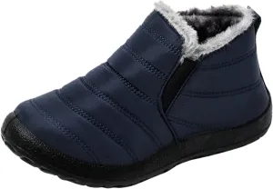 Womens Winter Snow Boots Waterproof Womens Winter Boots Size 12 Wide Width Women's Boots Winter Comfortable Ankle Boots for Women Walking All Day Waterproof Botas De Mujer Para El FrO De Vestir