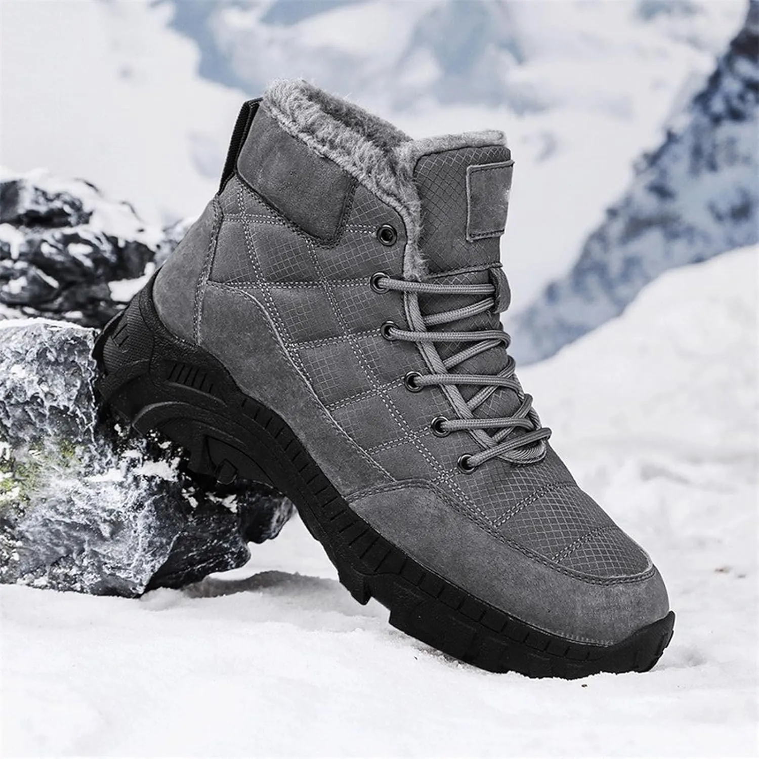 Work Boots for Men Soft Toe Hiking Sneakers Ankle Ladies Women Shoes Business Casual Platform Sneakers