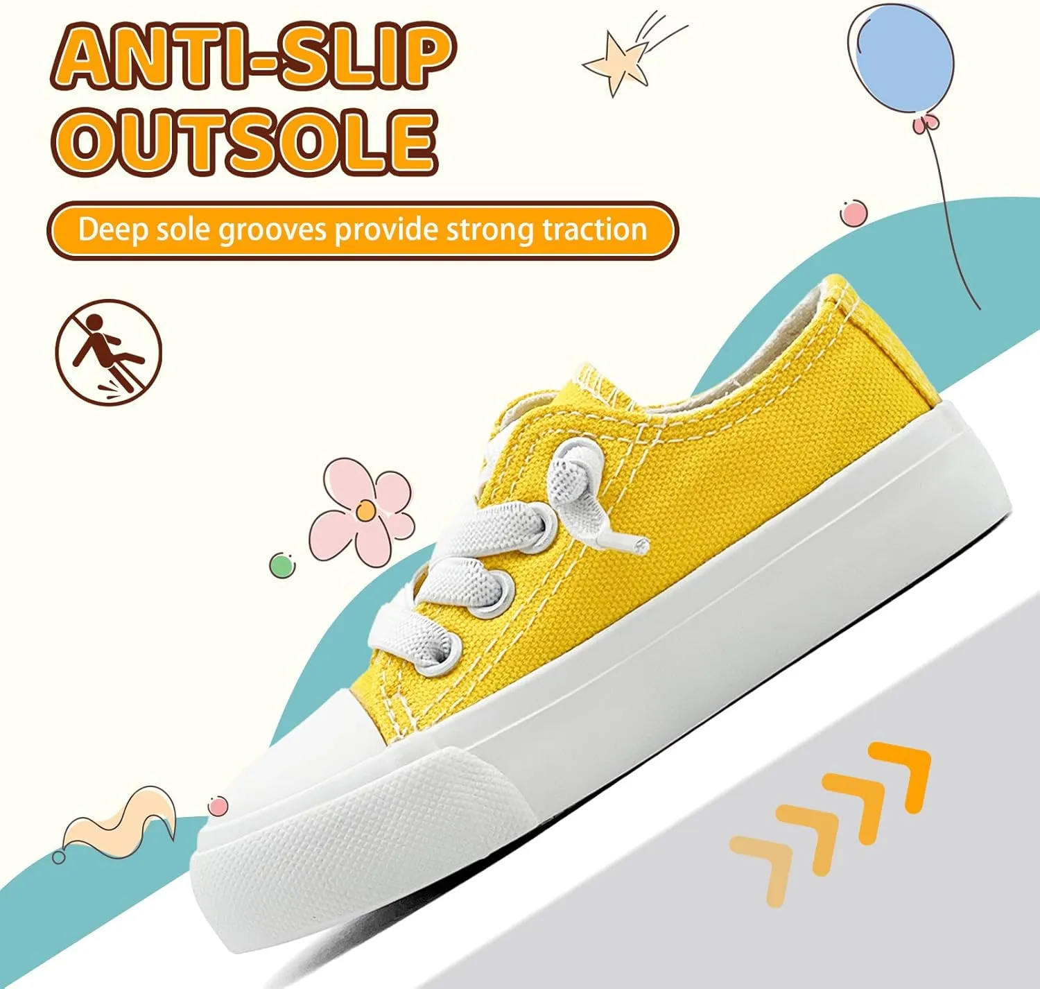xinran&shengli Toddler Kid Canvas Shoes Boys and Girls Slip On Sneakers Toddler Little Kid Big Kid Lowtop Sneakers Shoes