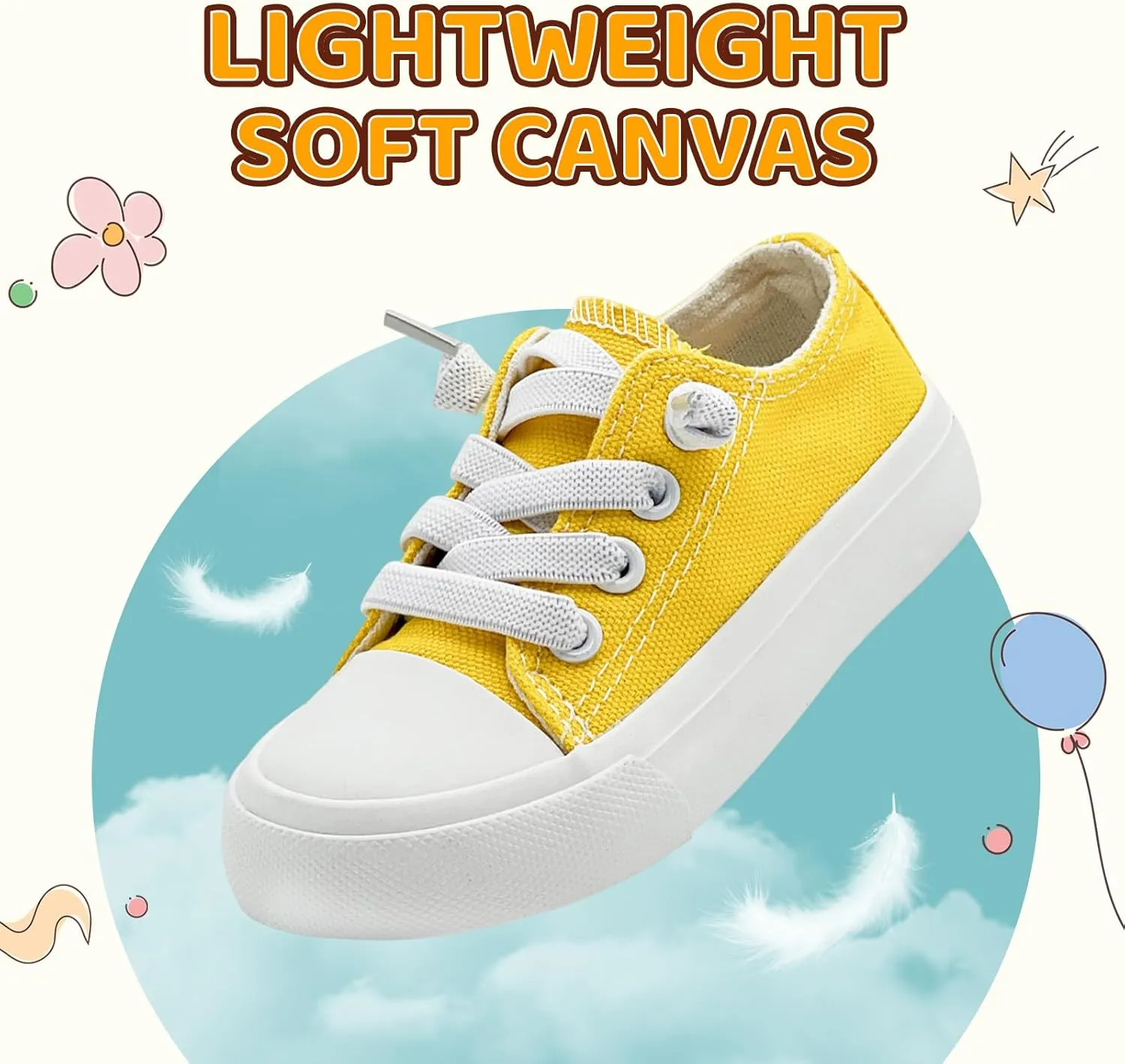 xinran&shengli Toddler Kid Canvas Shoes Boys and Girls Slip On Sneakers Toddler Little Kid Big Kid Lowtop Sneakers Shoes