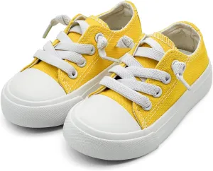 xinran&shengli Toddler Kid Canvas Shoes Boys and Girls Slip On Sneakers Toddler Little Kid Big Kid Lowtop Sneakers Shoes