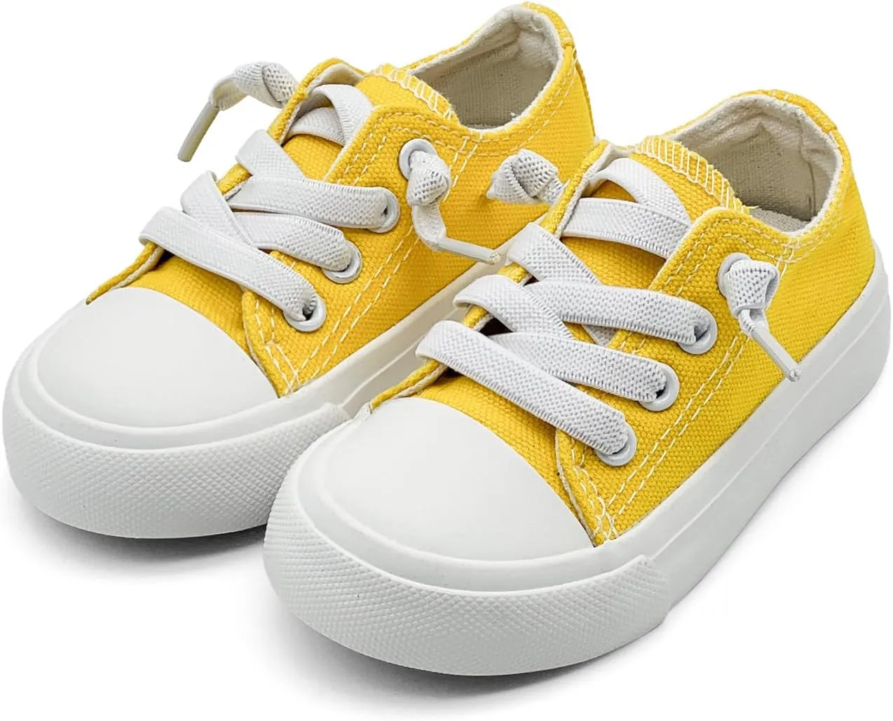 xinran&shengli Toddler Kid Canvas Shoes Boys and Girls Slip On Sneakers Toddler Little Kid Big Kid Lowtop Sneakers Shoes