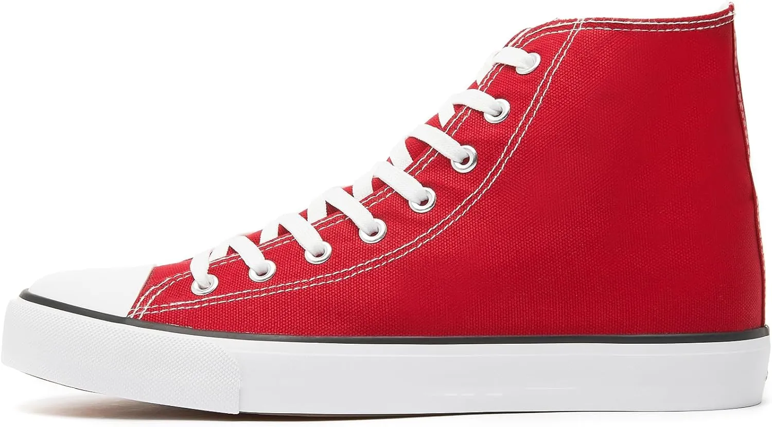 yageyan Men??s High Top Canvas Sneakers Fashion Lace up Walking Shoes Casual Classic